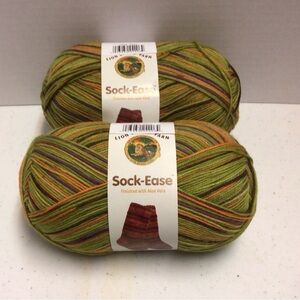 Lion Brand Sock-Ease “Sour Ball” Multicolor Sock Yarn-2 Balls